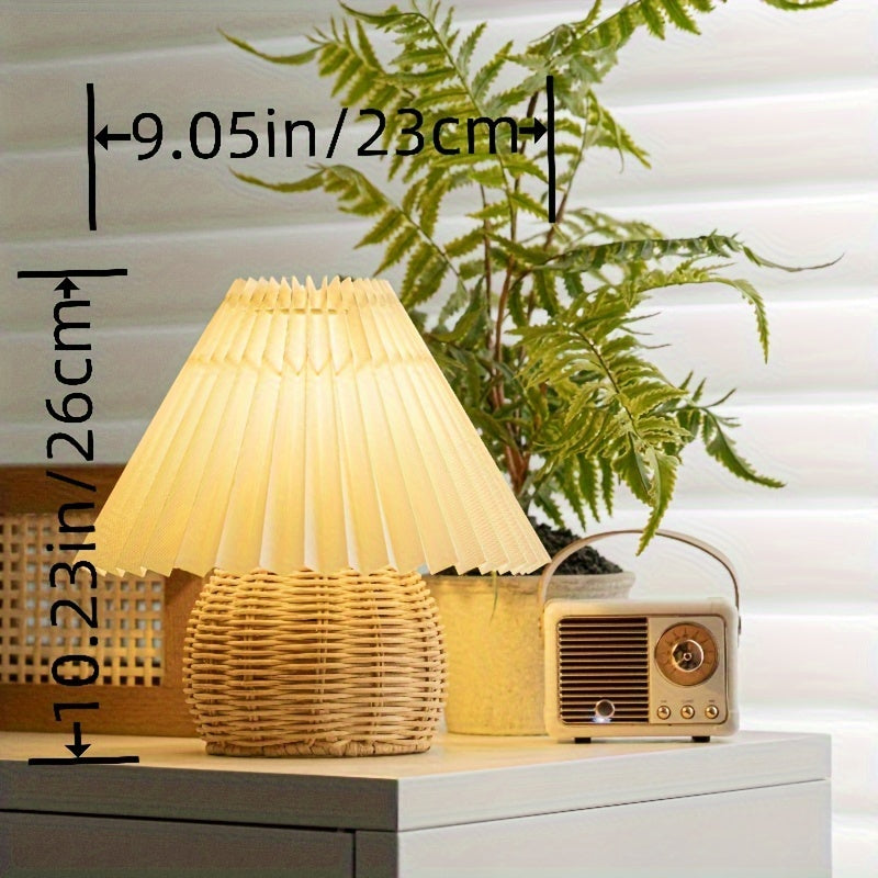 Bambu Vävd Bordslampa - Mysig och Finslipad Design Carvallo