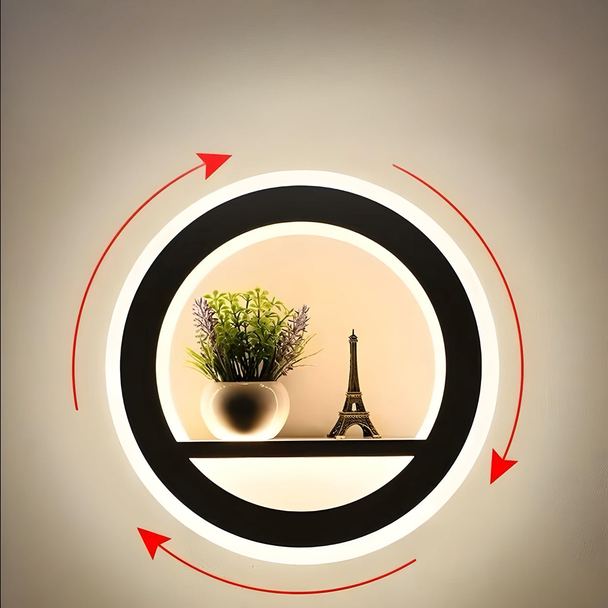 DimmableChic Light - Nordisk dimbar LED-vägglampa Carvallo