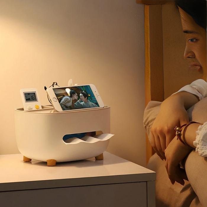 Carvallo - Stilren Organiseringslåda Och Telefonstativ För Ett Stressfritt Hem Carvallo