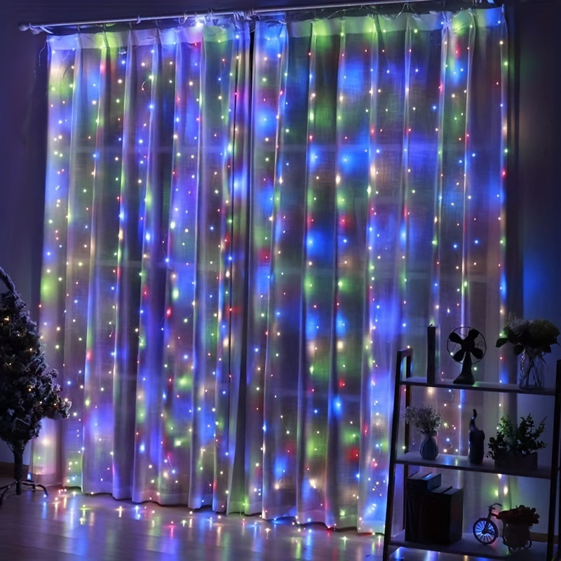 Fairy Curtain Lights USB Fjärrkontroll Varm Vit Carvallo