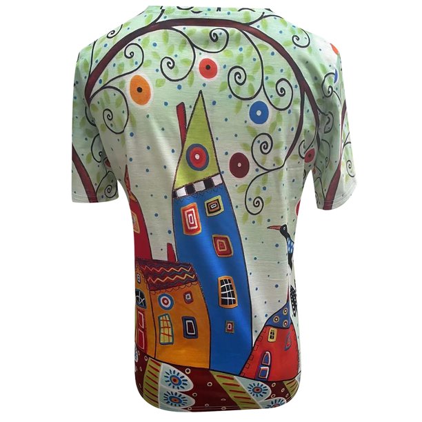 Sommar T-Shirt för kvinnor-Clothes for women-Hemnix-Hemnix