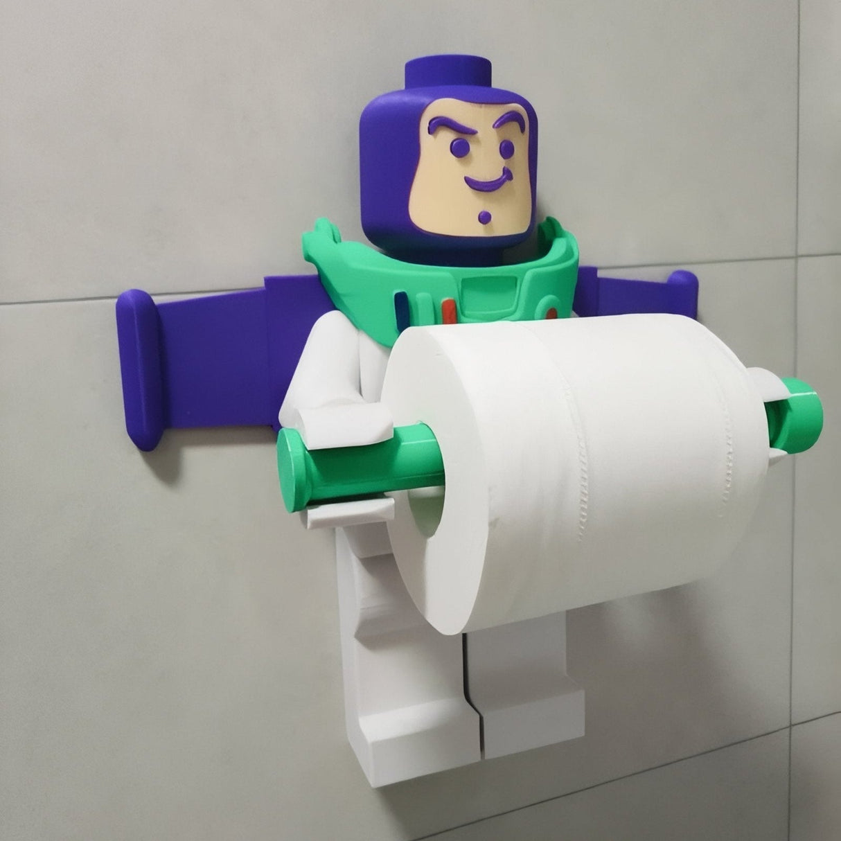 Carvallo - Karaktärsinspirerad Vägmonterad Toiletpappershållare med en finurlig touch Carvallo