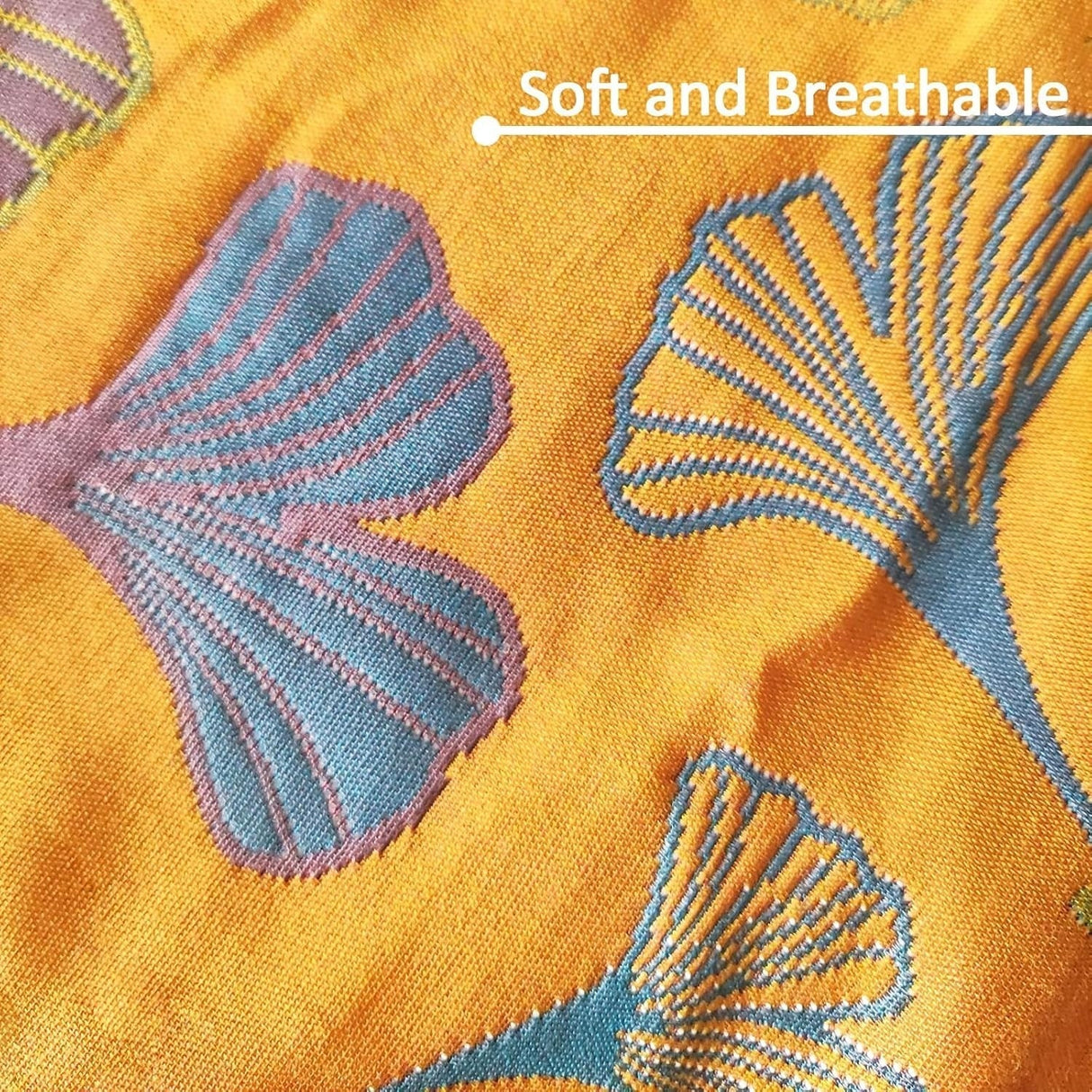 GinkgoLuxe broderade kuddar – Elegant bomullskomfort MILA Sverige