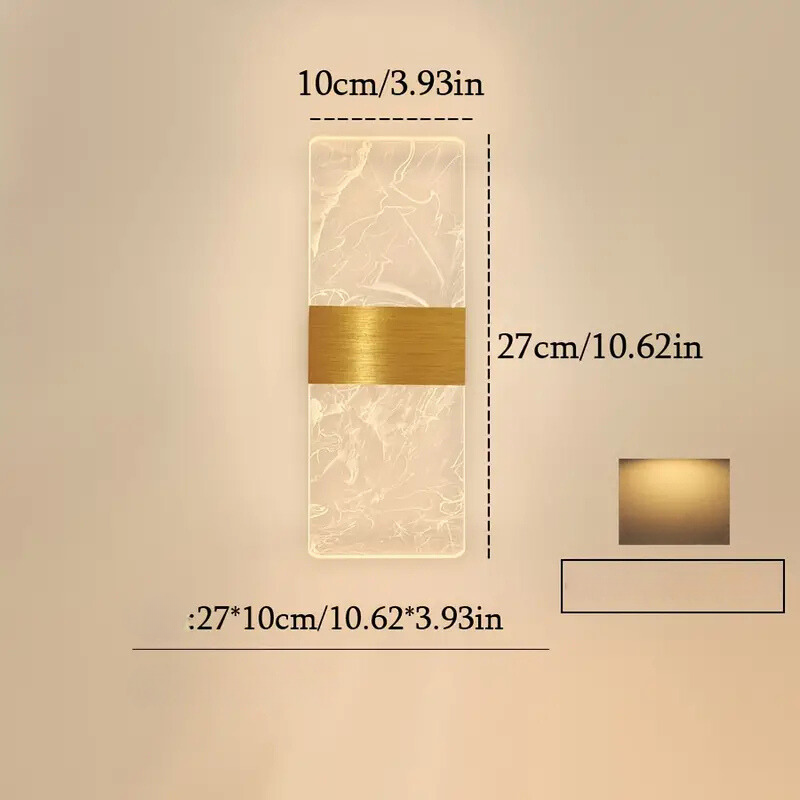 CalmHaze Light - Minimalistisk Akryl Vägglampa Carvallo