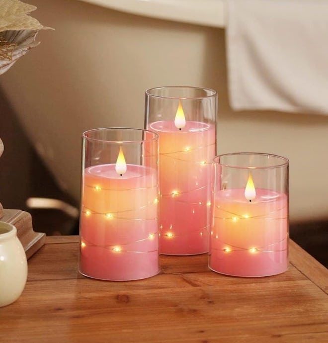 Candle Lights Set med Realistisk LED-Ljus Carvallo