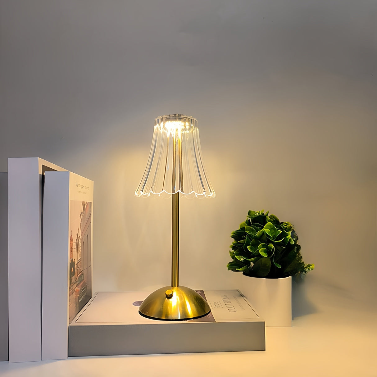 LumiGlow - Uppladdningsbar USB-LED Bordslampa med Touchkontroll Carvallo