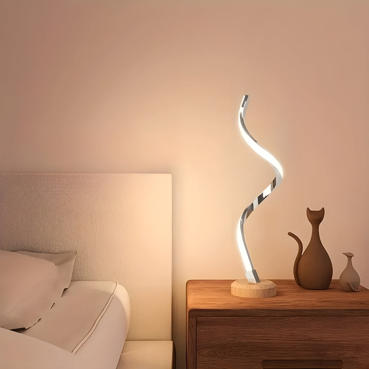 LumaCurve Lampa - Modern LED-skrivbords-lampa Carvallo