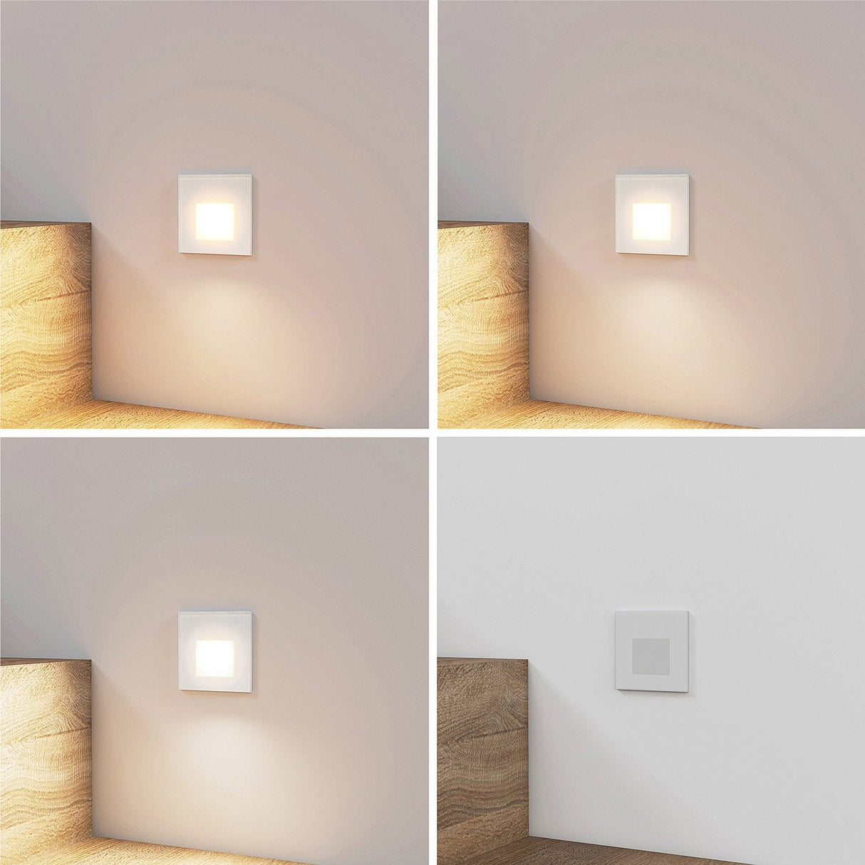 Vägglampa Modern Vit Aluminium LED Panel Carvallo