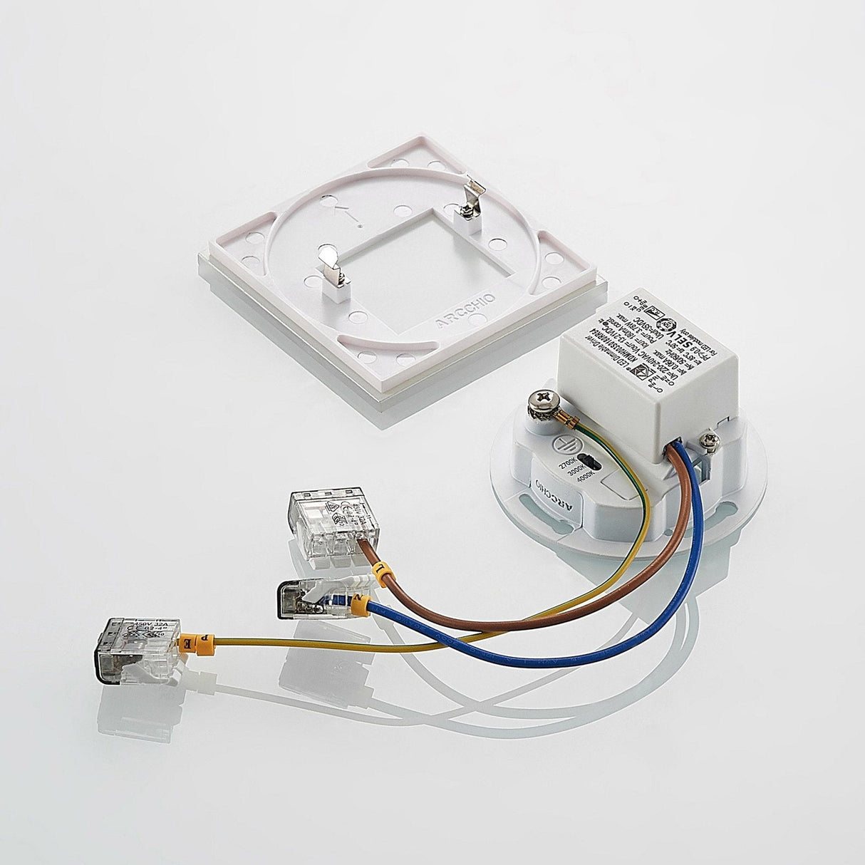 Vägglampa Modern Vit Aluminium LED Panel Carvallo