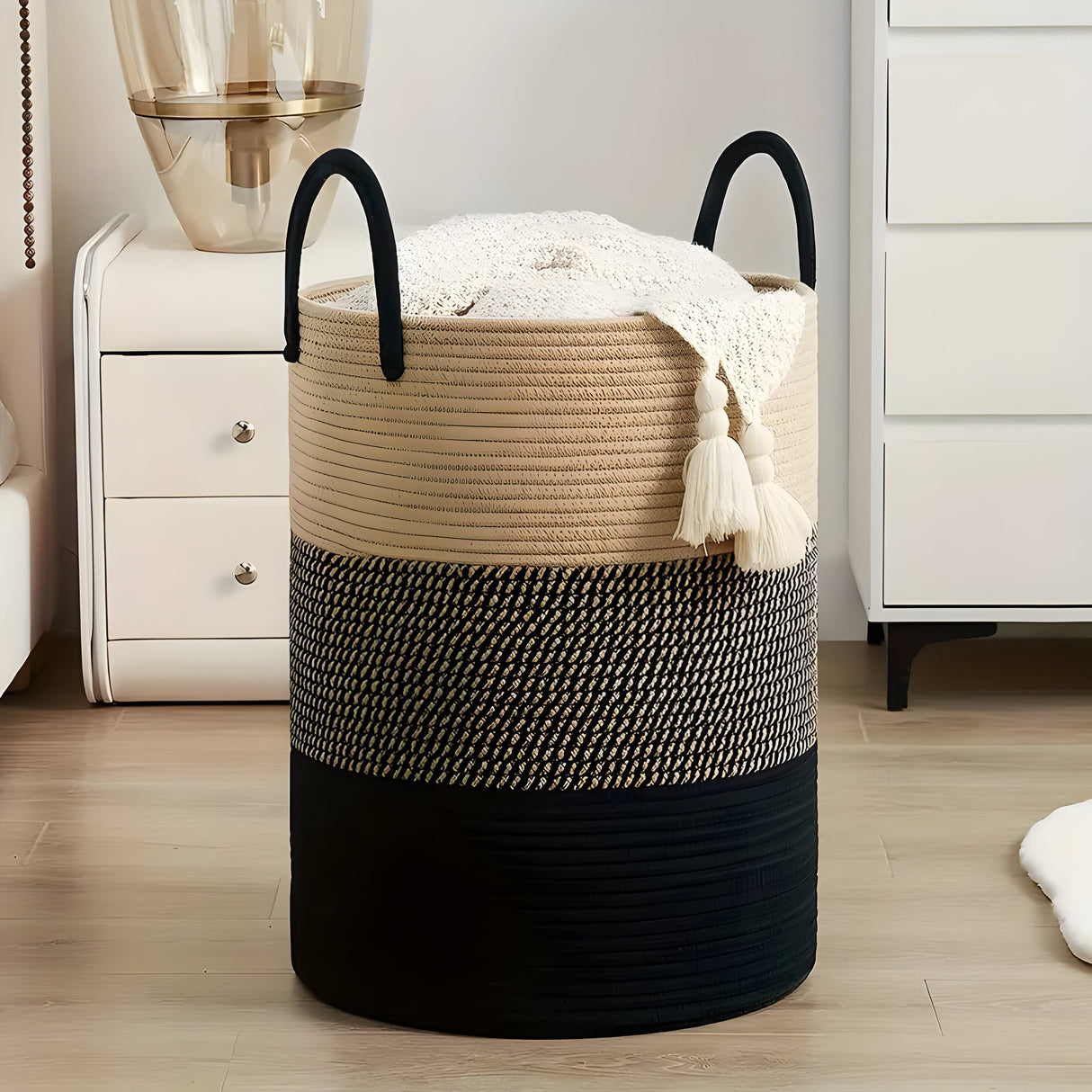 BasketNest - Fällbar vävd förvaringskorg Carvallo