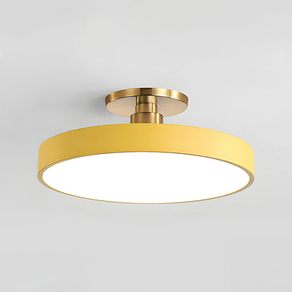 Modern cirkulär LED taklampa – semi-flush design Carvallo