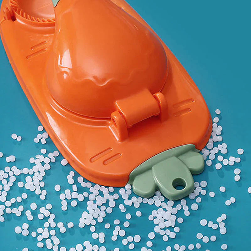 Knödel-form med hävstångsmekanism för snabba och jämna degfickor Carvallo