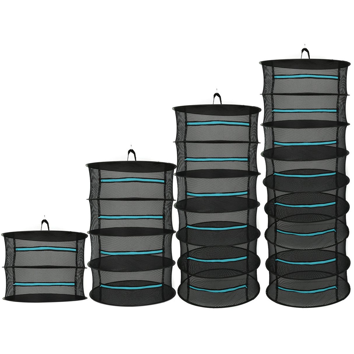 Fällbar torkställning för frukt, grönsaker och örter – Flerlagers nätställ för snabb torkningsprocess Carvallo