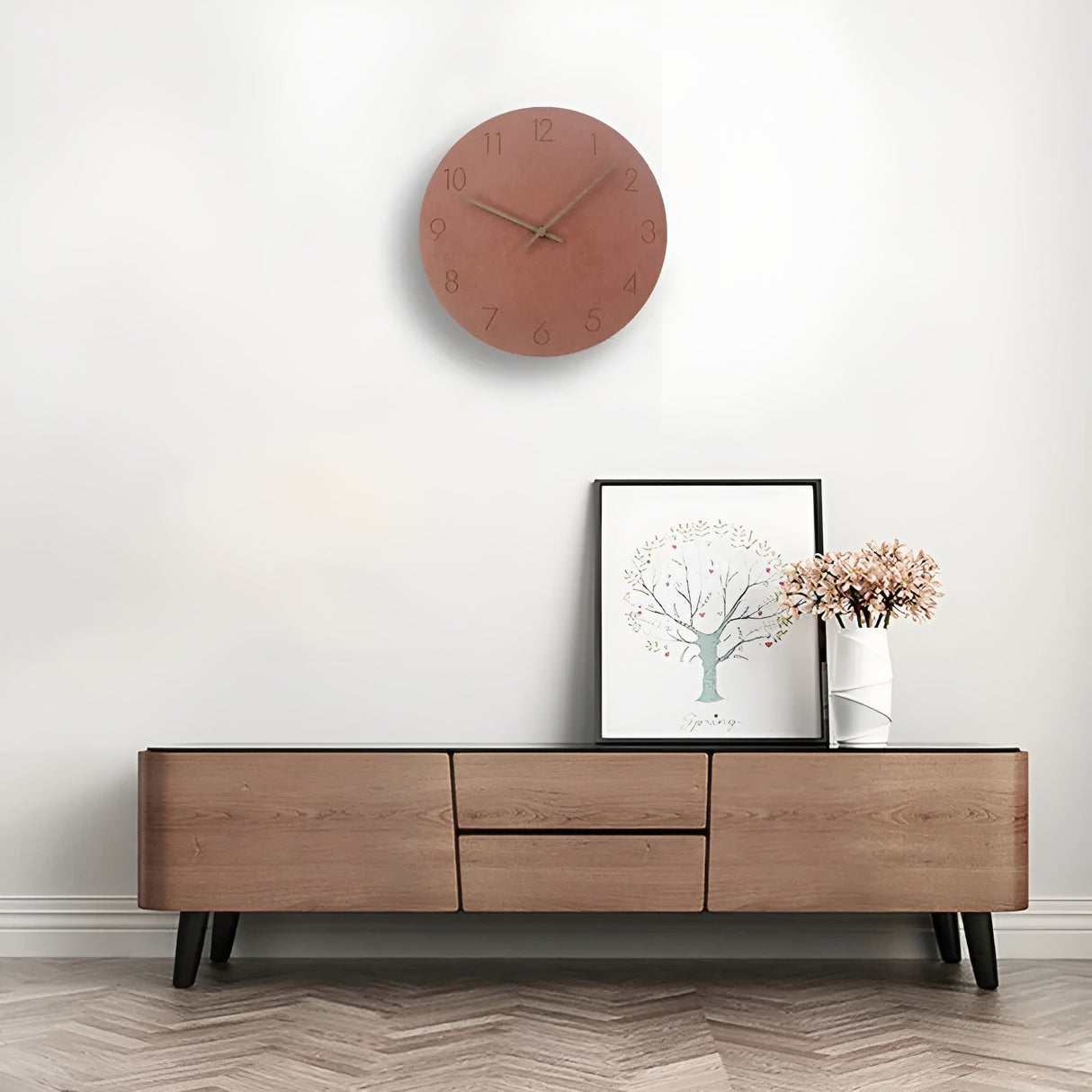 Väggklocka i trä – Minimalistisk design för modernt boende Carvallo