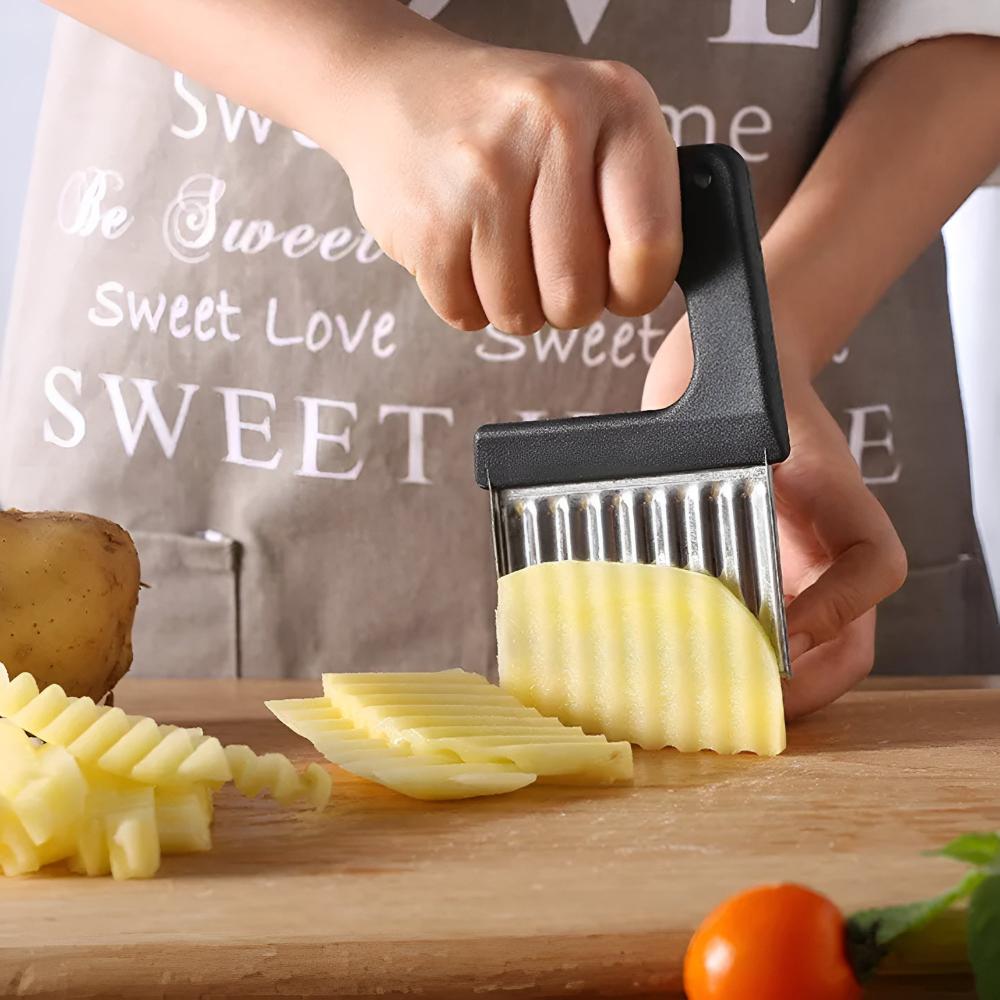 RippleEdge Snack Slicer – Enkla vågiga snitt för chips, grönsaker MILA Sverige