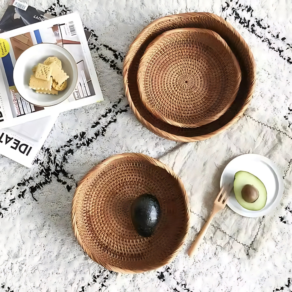 Stilren Handvävd Rattankorg Carvallo