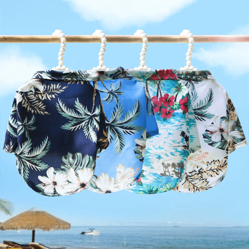 Hawaiiansk Strand-Skjorta för Husdjur-Husdjur-BB-Hemnix