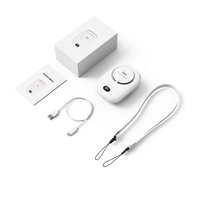 Portabel Hängande Minihalsfläkt 2000mAh-Personligt-BB-Hemnix