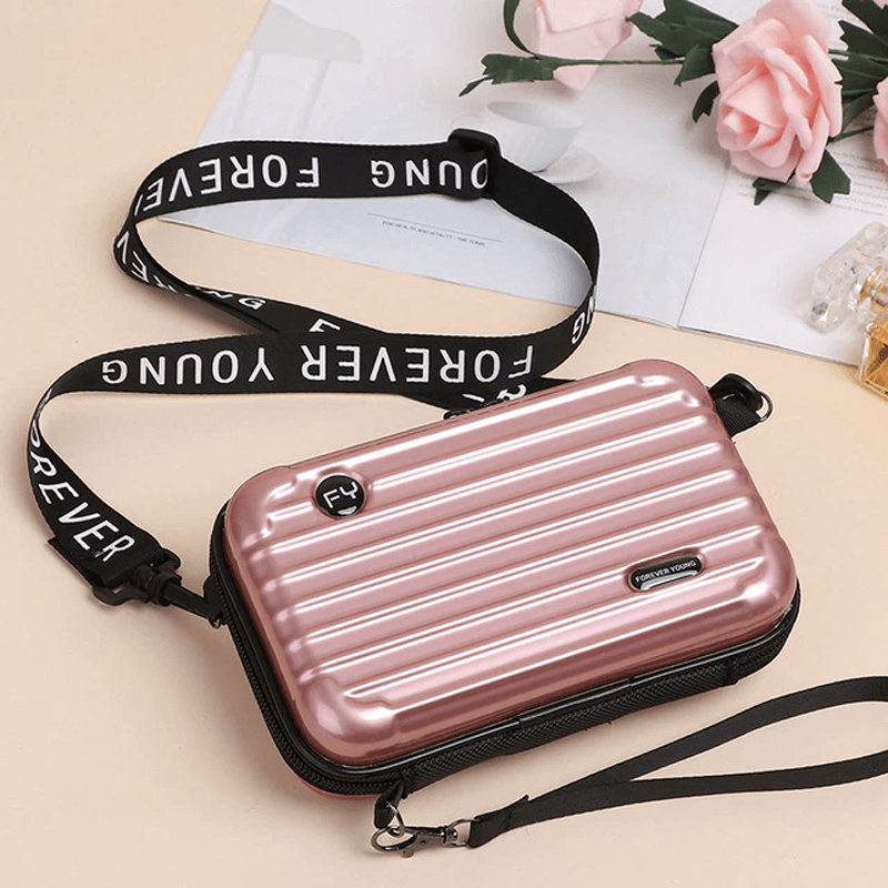 Resväska-inspirerad crossbody-väska-Handväska-BB-Roséguld-Hemnix