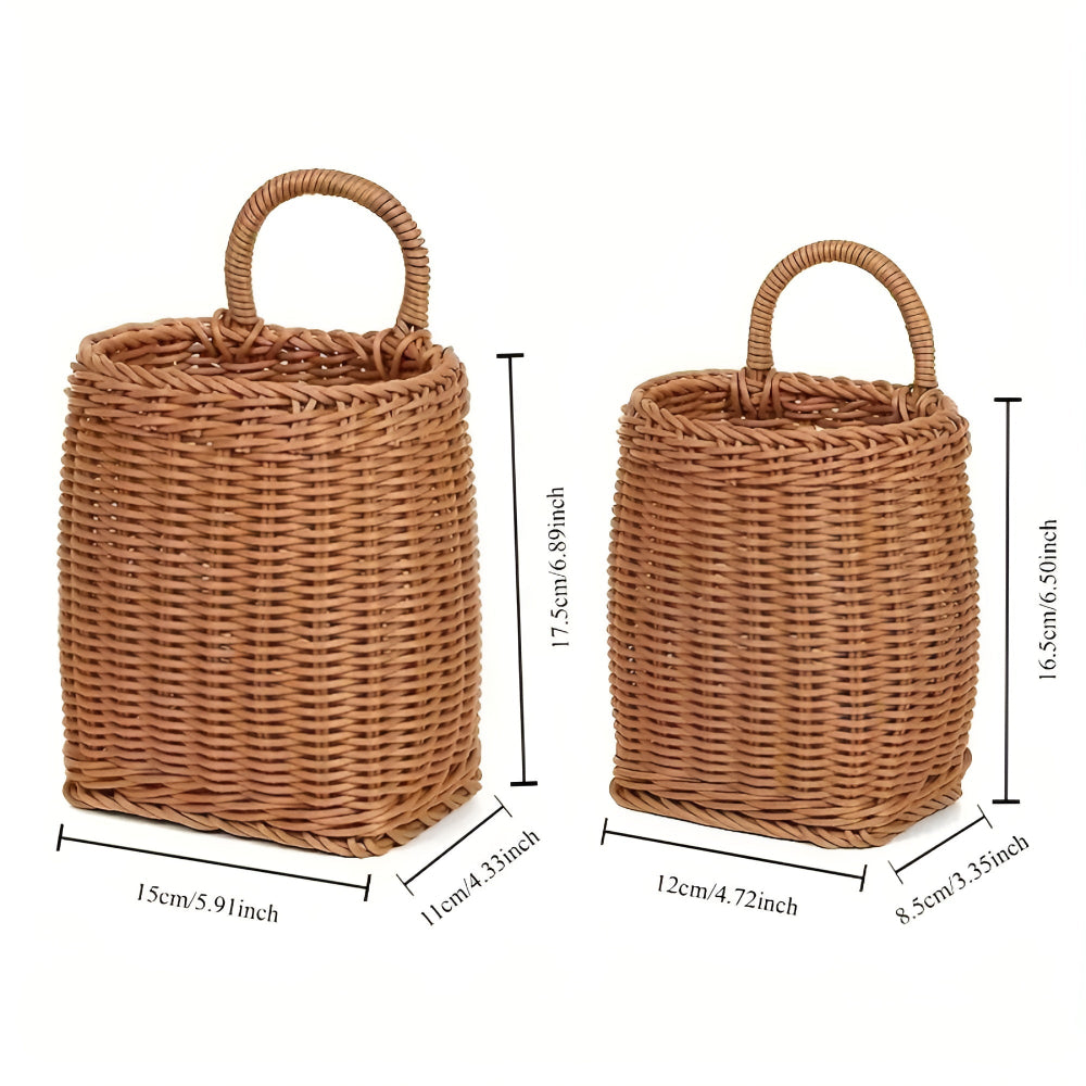 Willow Rattan Woven Storage Basket Carvallo