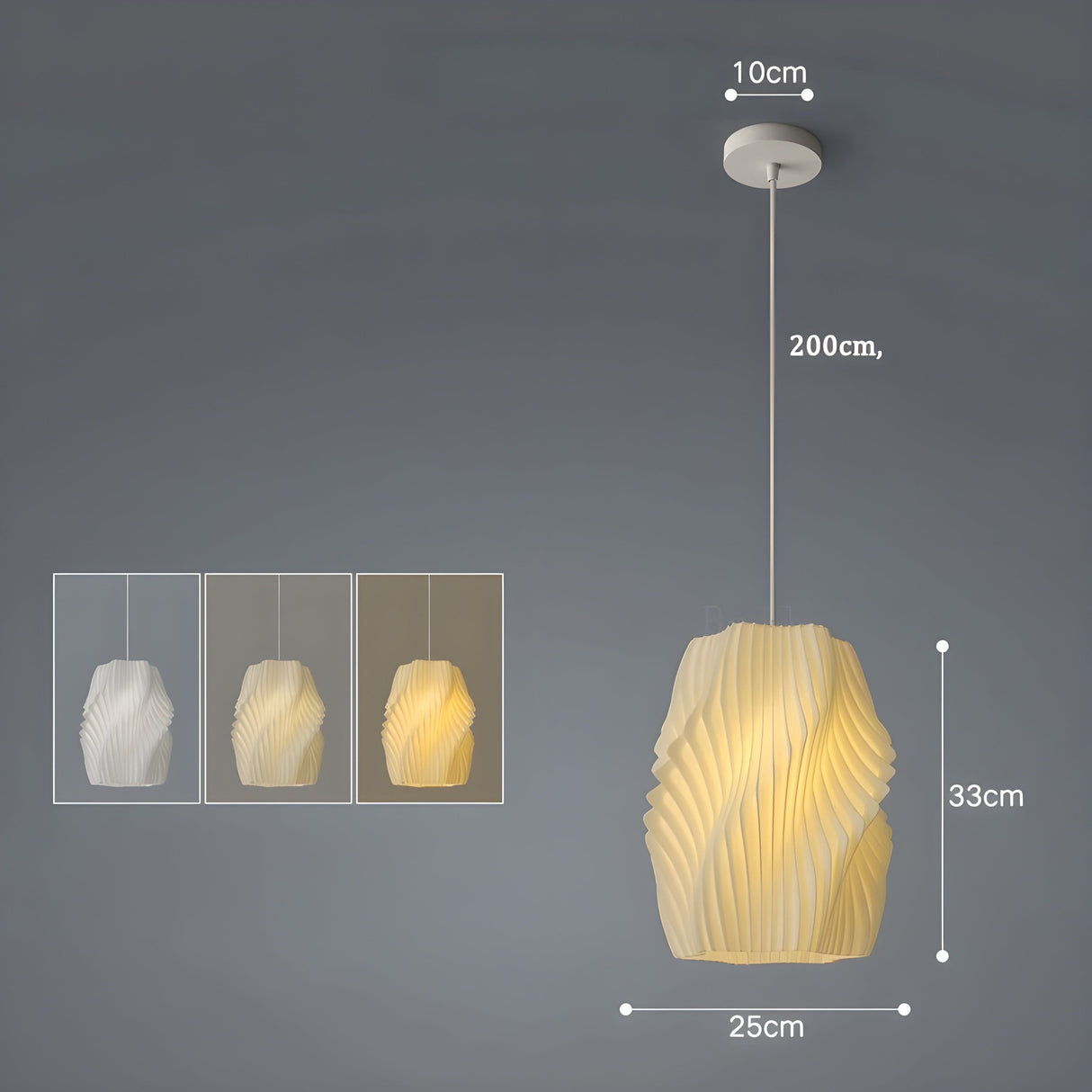 FloraBloom Light - Nordisk 3D-utskriven blomm som hänglampa Carvallo
