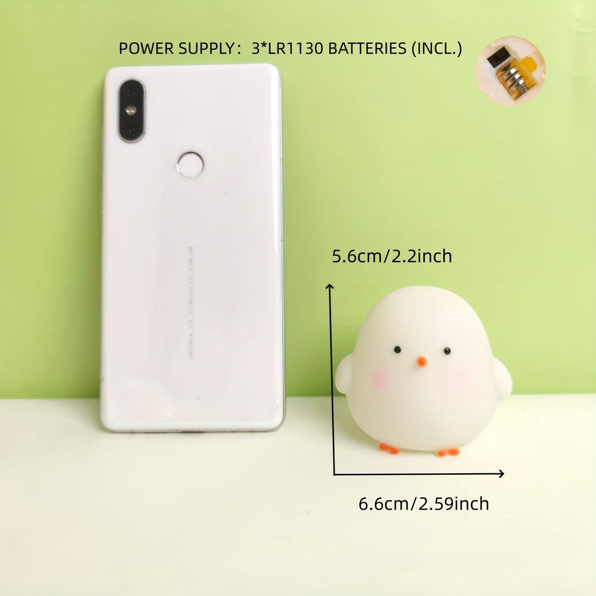 LumiKuiken - Charmig LED Bordslampa med Ögonvänligt Ljus Carvallo