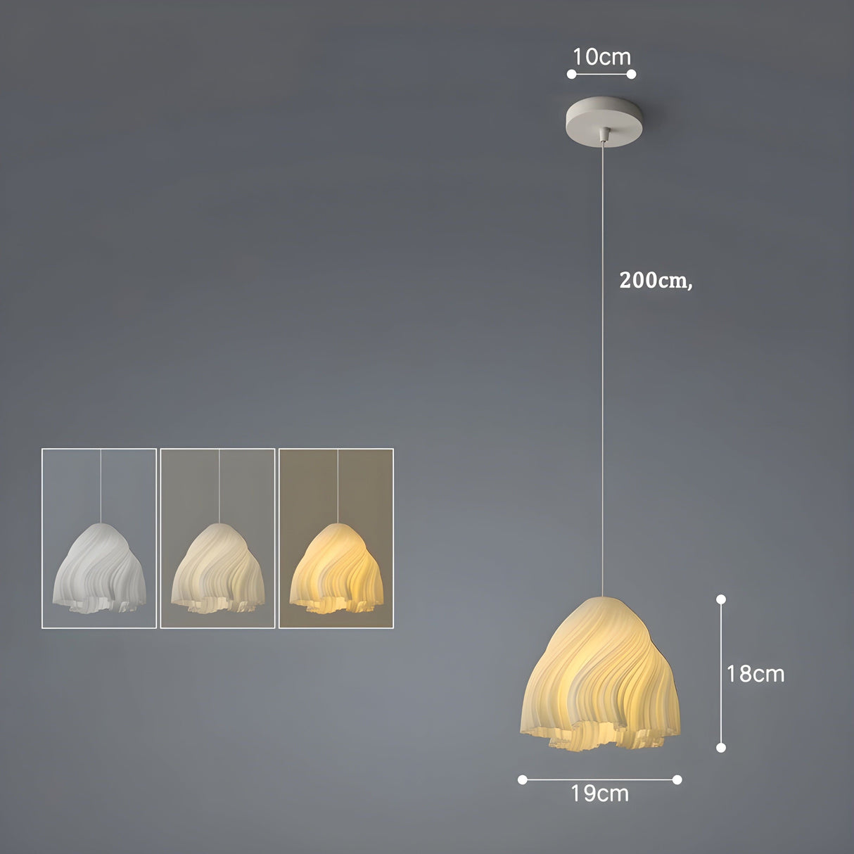 FloraBloom Light - Nordisk 3D-utskriven blomm som hänglampa Carvallo