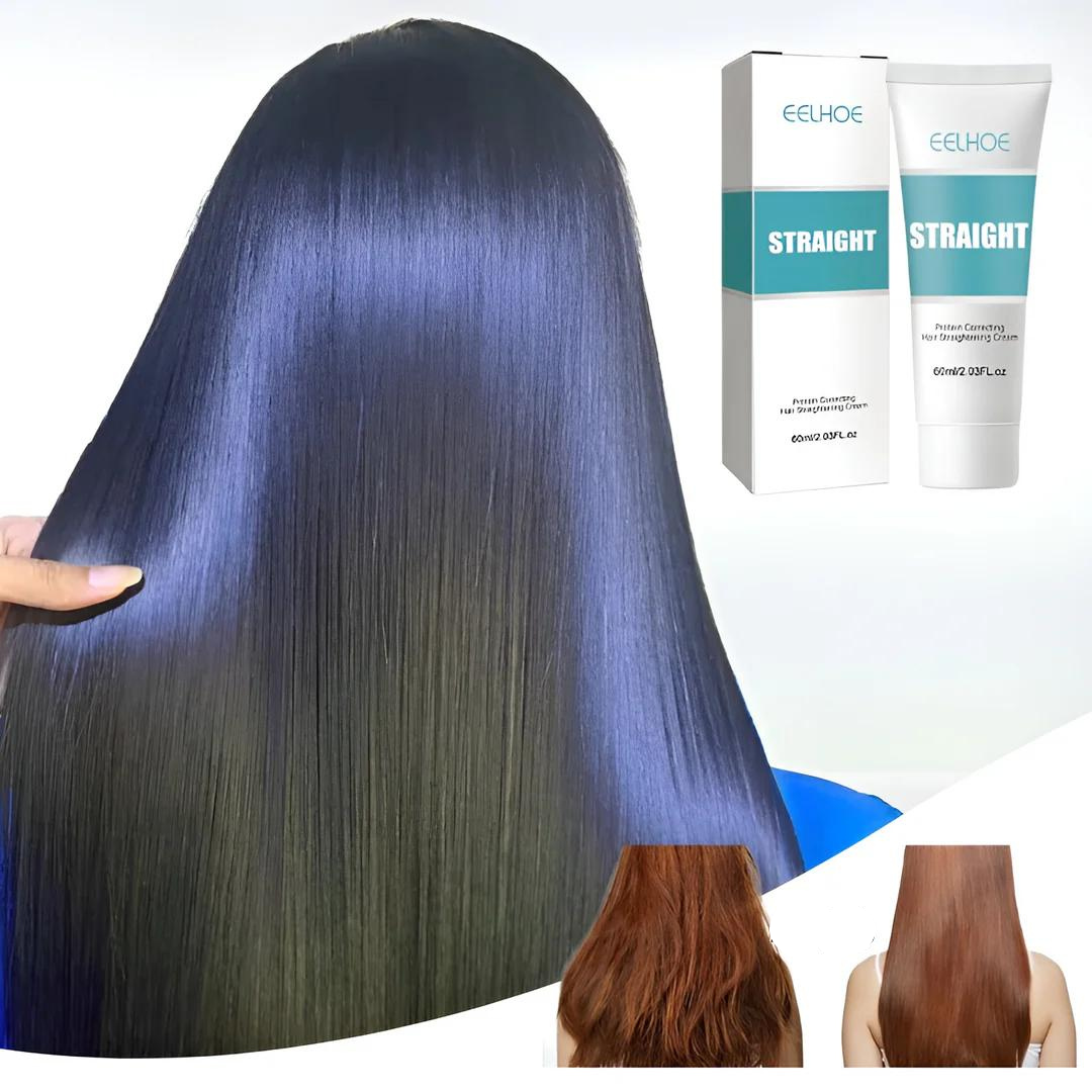 Keratin Hair Smoothing Cream – Omedelbar anti-frissande plattningsbehandling för silkeslent, glansigt hår MILA Sverige