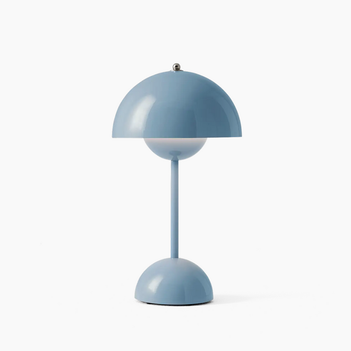Vintage Trådlampa | Uppladdningsbar med Plisserad Textilskärm | Touch Dimmbar Carvallo