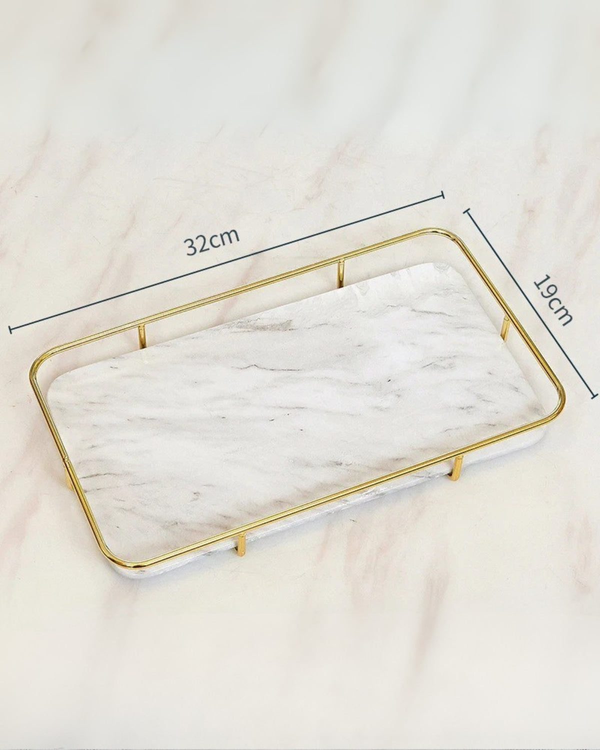 Carvallo Marmor Elegance – Lyxigt Marmorbadrumset med Gyllene Detaljer (6-delat) Carvallo