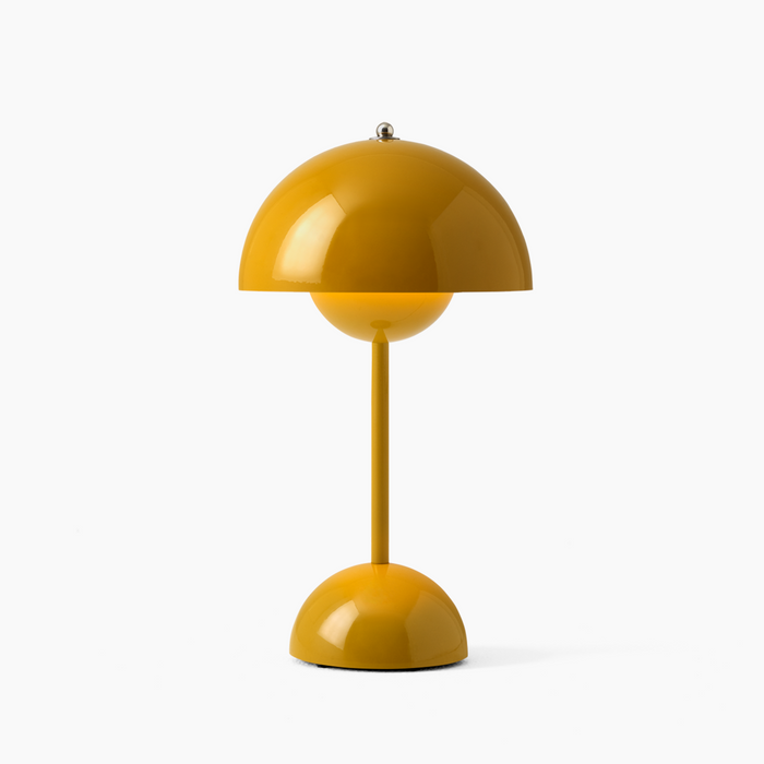Vintage Trådlampa | Uppladdningsbar med Plisserad Textilskärm | Touch Dimmbar Carvallo