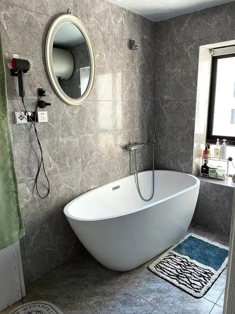 Carvallo – Lyxig Handgjord Badmatta med Abstrakt Design för Stilsäkra Badrum Carvallo