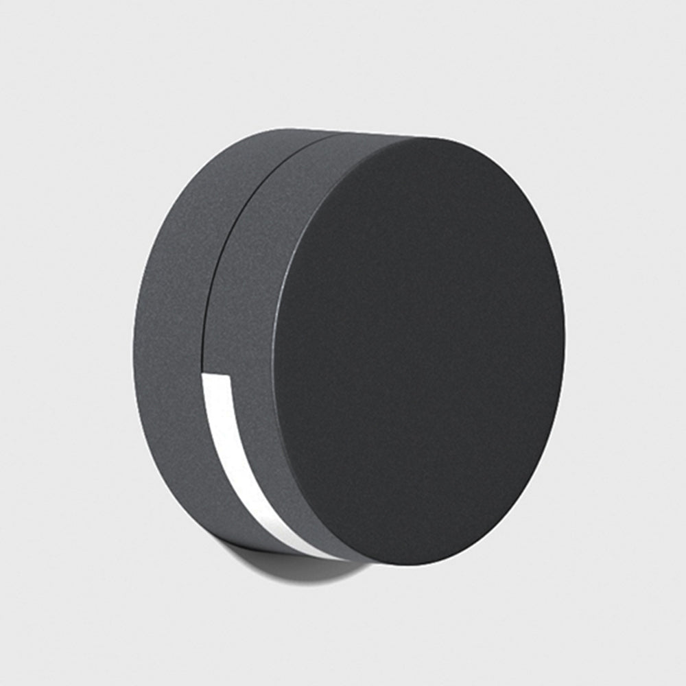 Nutida Rund Glas Utomhus Vägglampa Carvallo