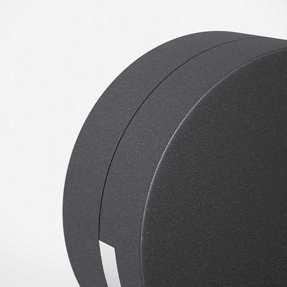 Nutida Rund Glas Utomhus Vägglampa Carvallo