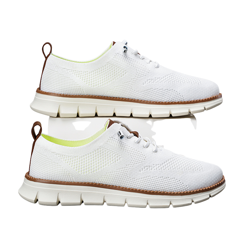 Andningsaktiva Casual Sneakers för Män-Hemnix-Vit-40-Hemnix
