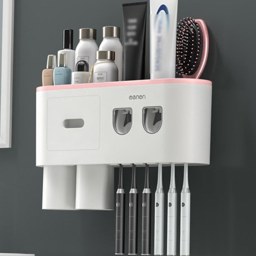 Multifunktionell Automatisk Tandkrämshållare-Home-Hemnix-Pink-Hemnix