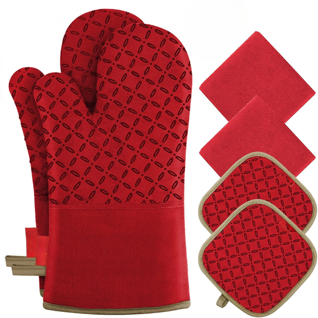 Carvallo-Set HeatGuard Pro | 6-delat | Värmebeständig upp till 260 °C | Rutschfritt silikon | Extra lång Carvallo