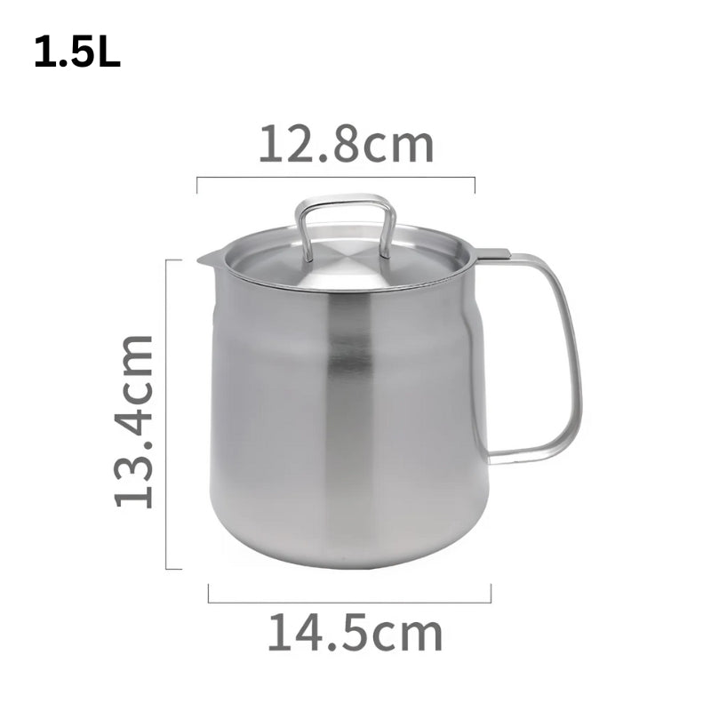 Carvallo - Kök oljebehållare i rostfritt stål med sil Carvallo