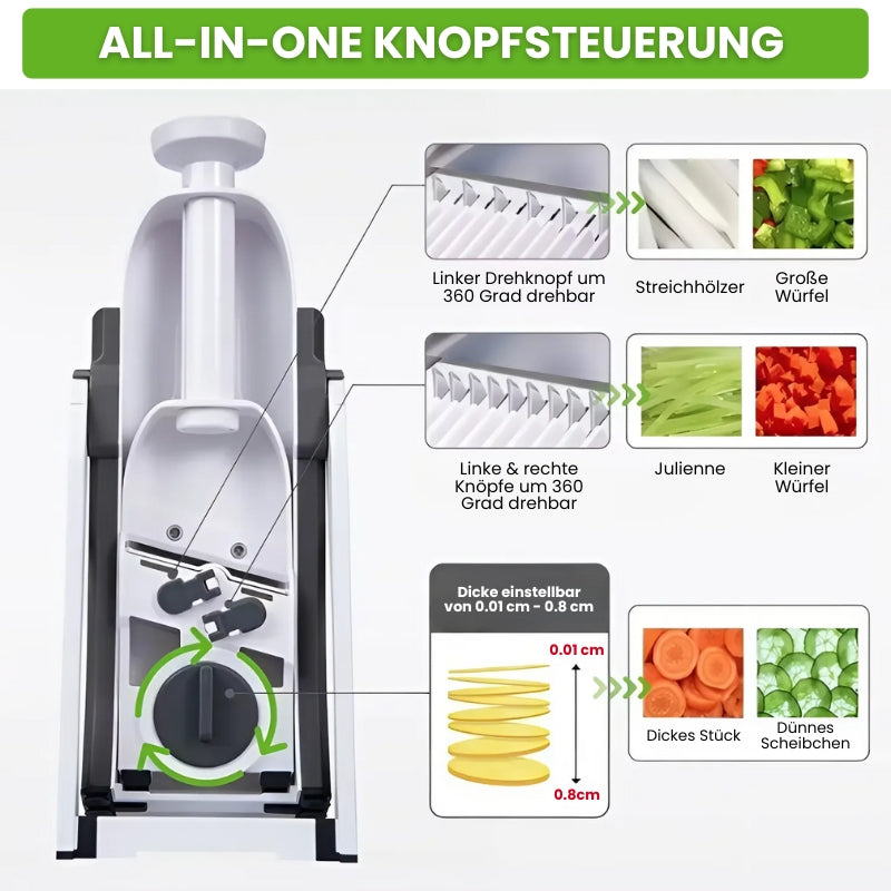 Multifunktionell manuell grönsaksskärare MILA Sverige