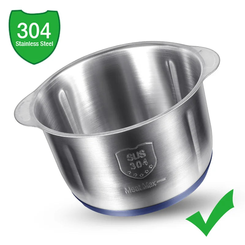 Carvallo Pro | Elektrisk köttkvarn & universalkrossare | 5 L kapacitet | 6 rostfria blad | 5 hastigheter | 500 W effekt Carvallo