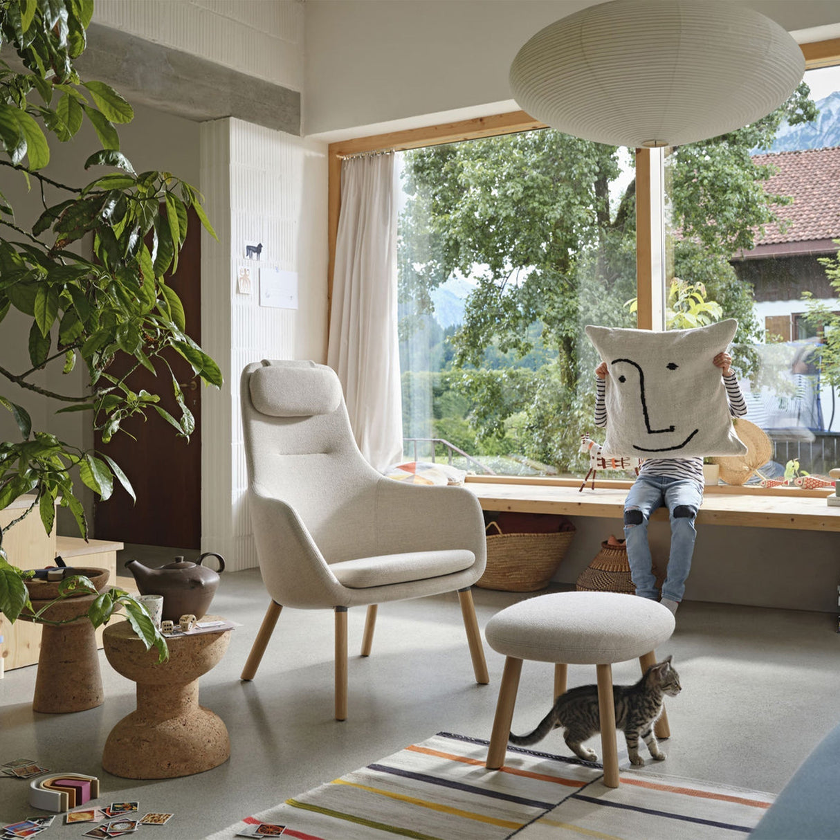 Shiro Pendant – Modern Taklampa i Japansk Pappersstil Hemnix
