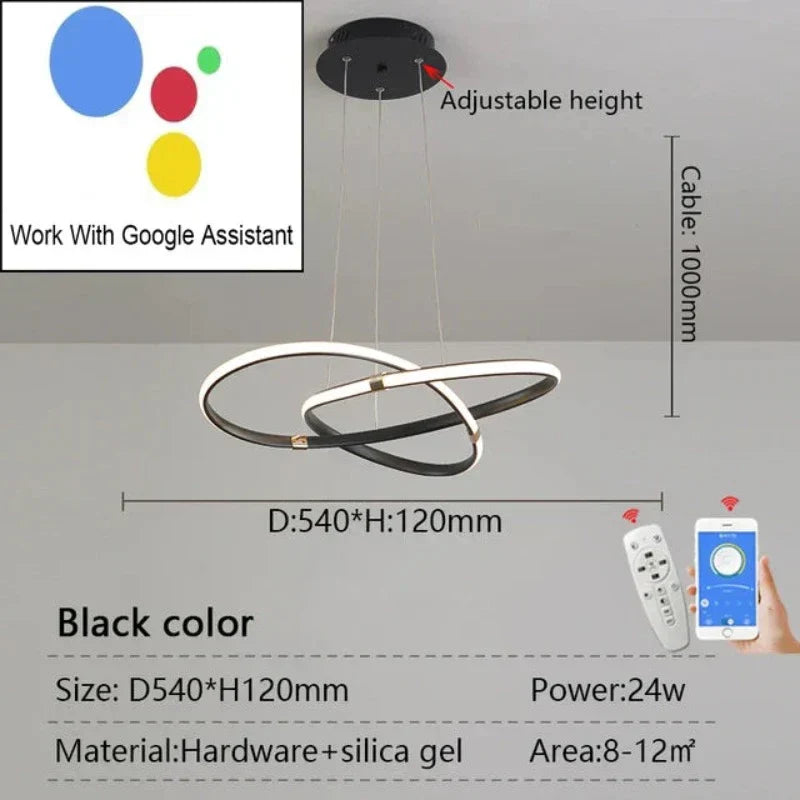 LightMaster - Slim LED Taklampa Uppsättning Carvallo