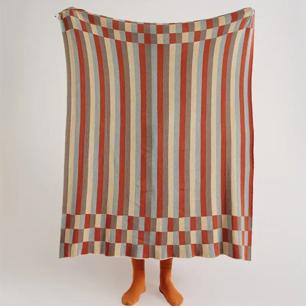 Nordica Randig Andningsbar Bomullsfilt Carvallo