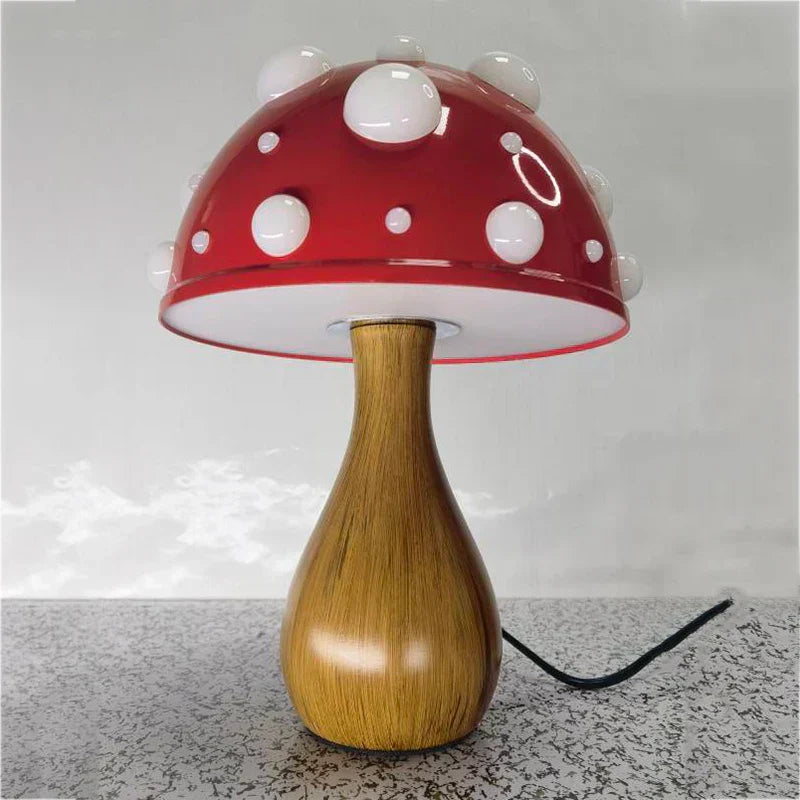 GlowMush - Retro LED Bordslampa i Svampdesign Carvallo