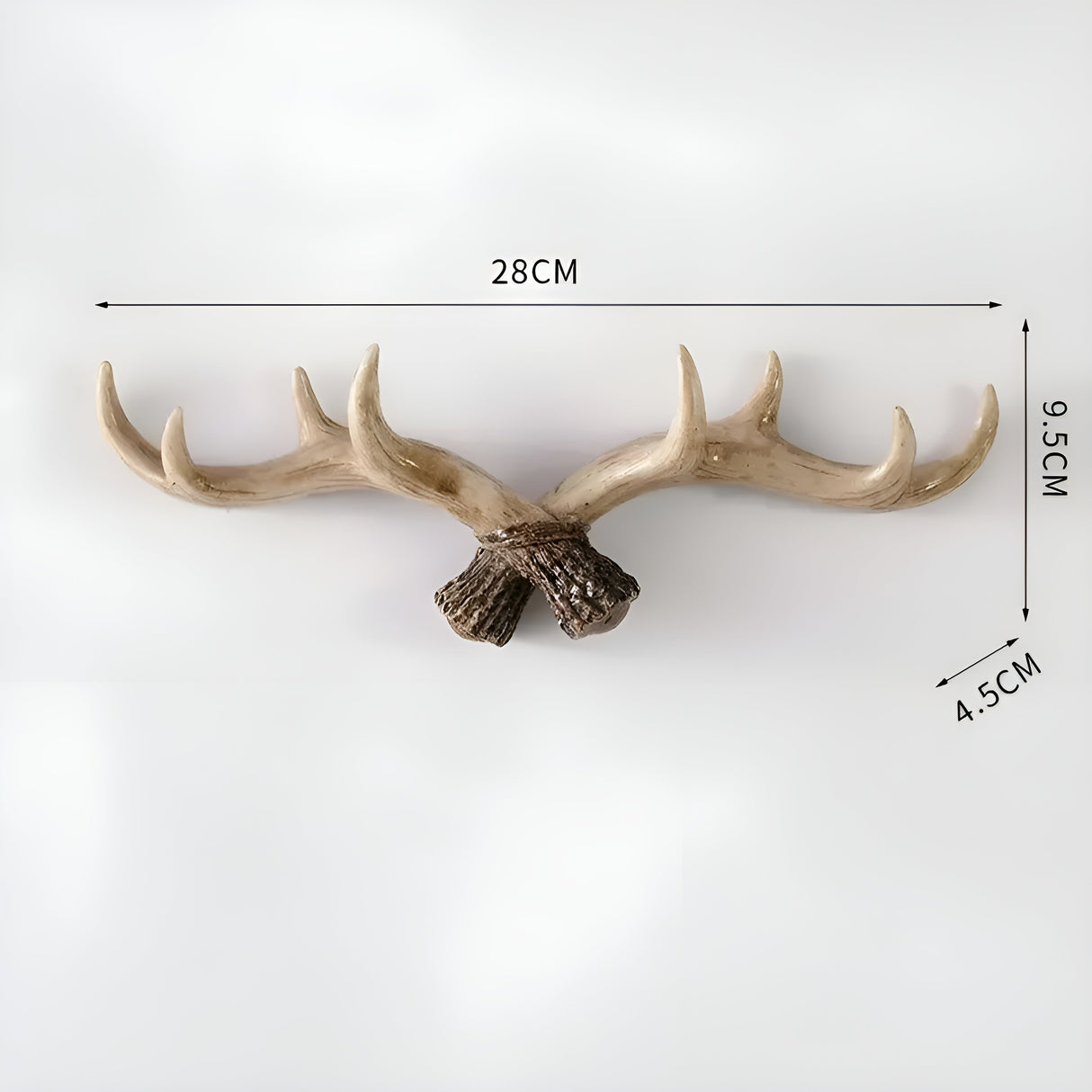 Horn väggkrok – Retrodesign för rockar och jackor | Dekorativ garderobskrok Carvallo