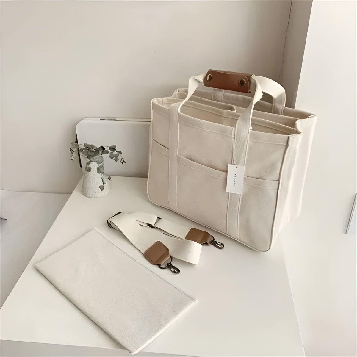 Tavolaé Canvas Tote Bag | Mångsidig & Robust | Lätt & Rymlig | I Beige eller Svart Carvallo