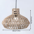 AntiqueWeave Lamp - Antik Lampa Av Handflettad Rattan Carvallo