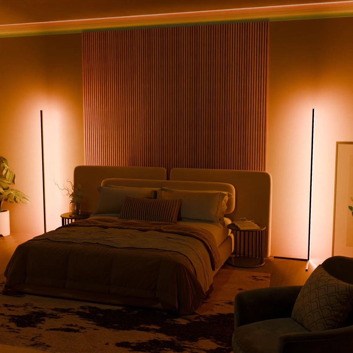 Apollo LED Golvlampa - Modern och Färgglad Belysning för Stilsäkra Interiörer Carvallo