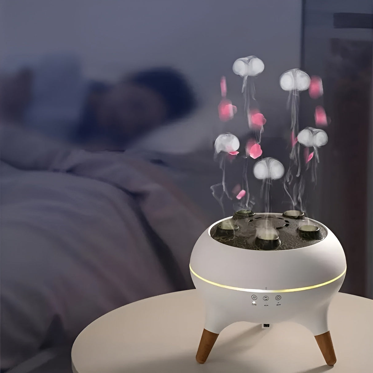 Aromadiffusor i manetform – färgväxling & fjärrkontroll | Luftrengörare för hemmet & kontor Carvallo