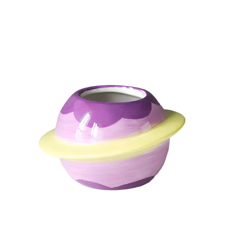 PlanetPot – Kreativ planetdesignad suckulentkruka för skrivbordsdekoration och altanhantverk Carvallo